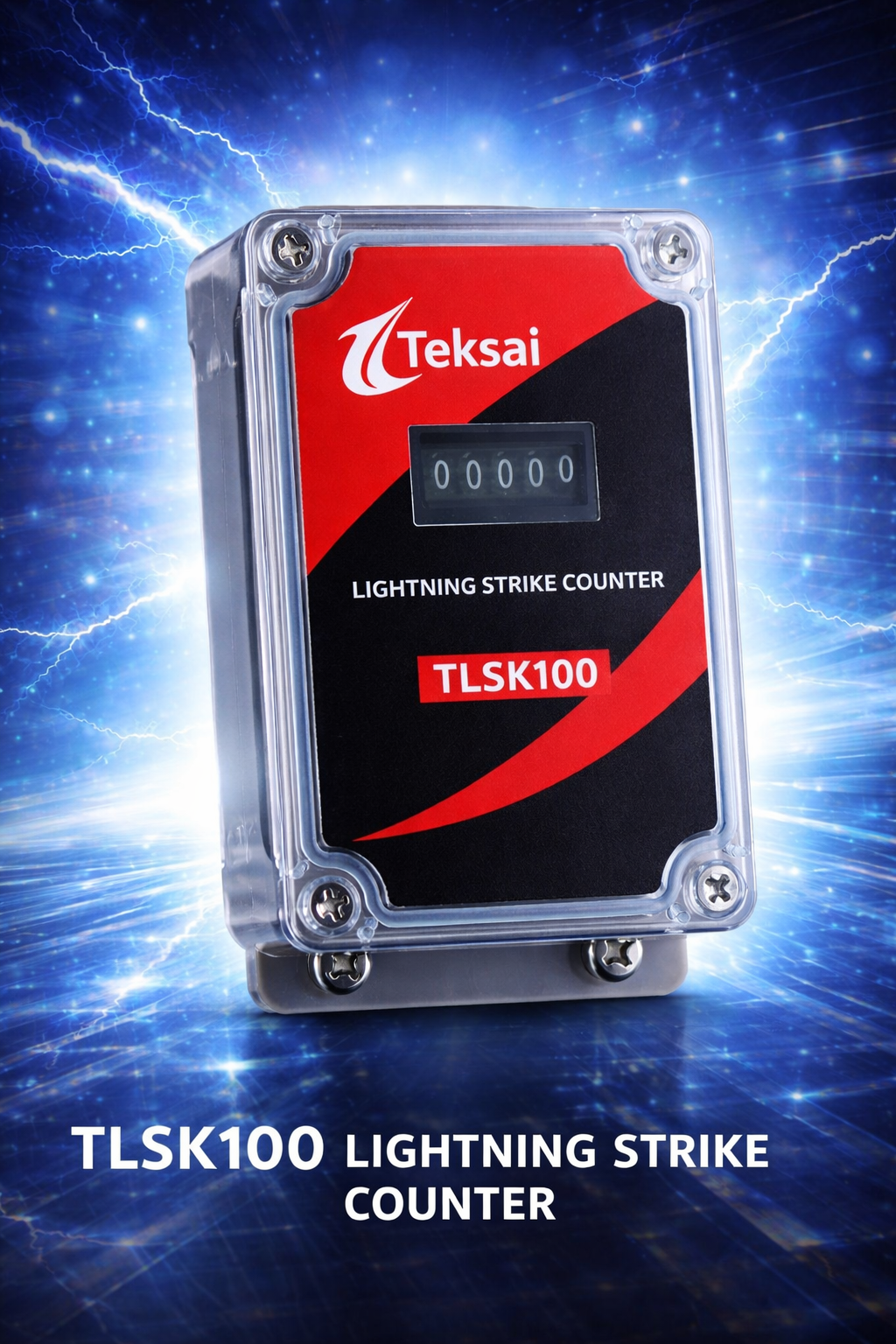 TEKSAI Lightning Strike Counter - Track Real-Time Strike Events